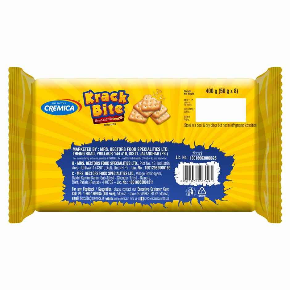 Cremica Krack Bite Sweet and Salty Plain Crackers | Trans Fat-free Combo