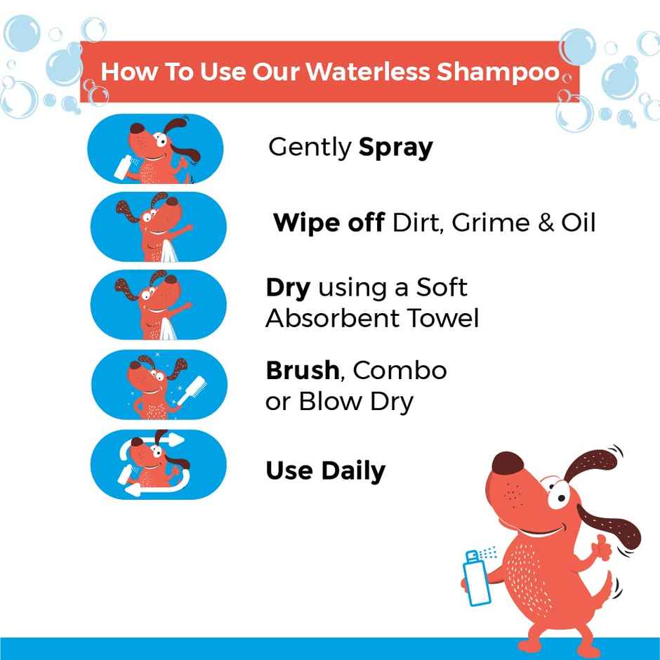 Captain Zack Bling On The Shine Nourishing Dry Waterless Spray Dog Shampoo