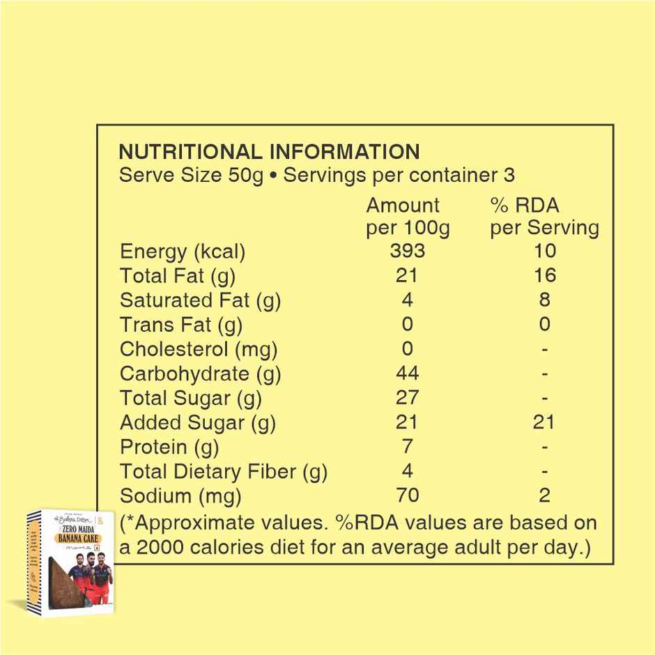 The Baker's Dozen Zero Maida Banana Cake | Fruit Cake | No Palm Oil
