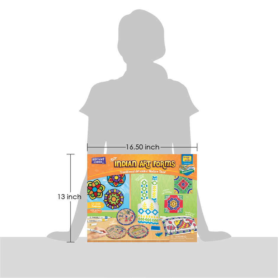 Imagimake Indian Art Forms Kit | Cultural Learning Toy | Traditional Craft Set for Kids