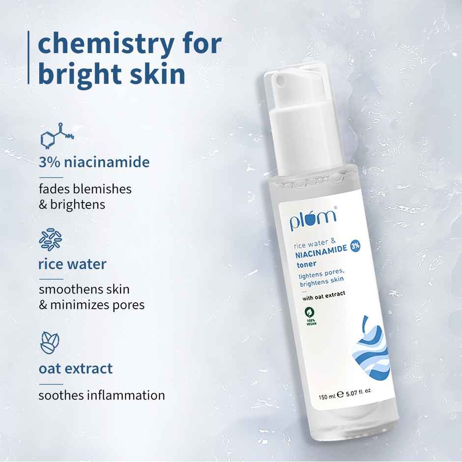 Plum Rice Water & Niacinamide 3% Toner