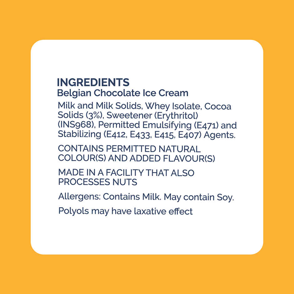 Get-A-Way Belgian Chocolate High Protein Ice Cream Cup | Zero Added Sugar