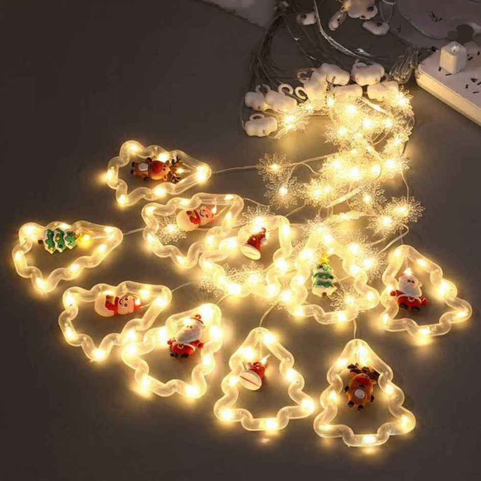 Quace Christmas Tree LED Decorative Lights - Warm White | Curtain Light