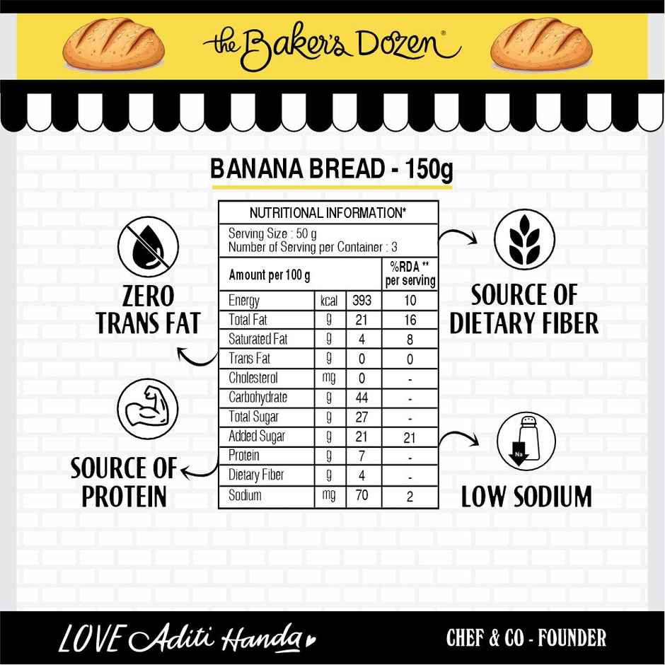O Wholewheat Full Loaf(450gms) & Banana Bread 150G(150gms) Combo