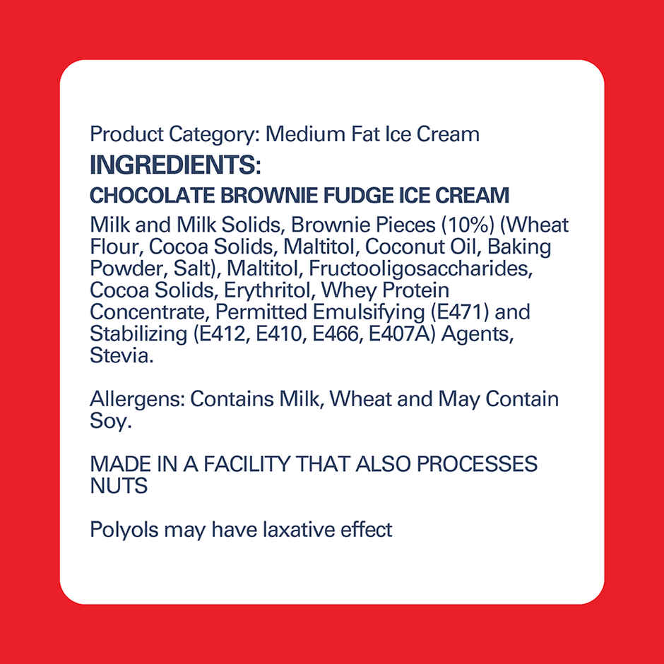 Get-A-Way Chocolate Brownie Fudge High Protein Ice Cream Cup | Zero Added Sugar