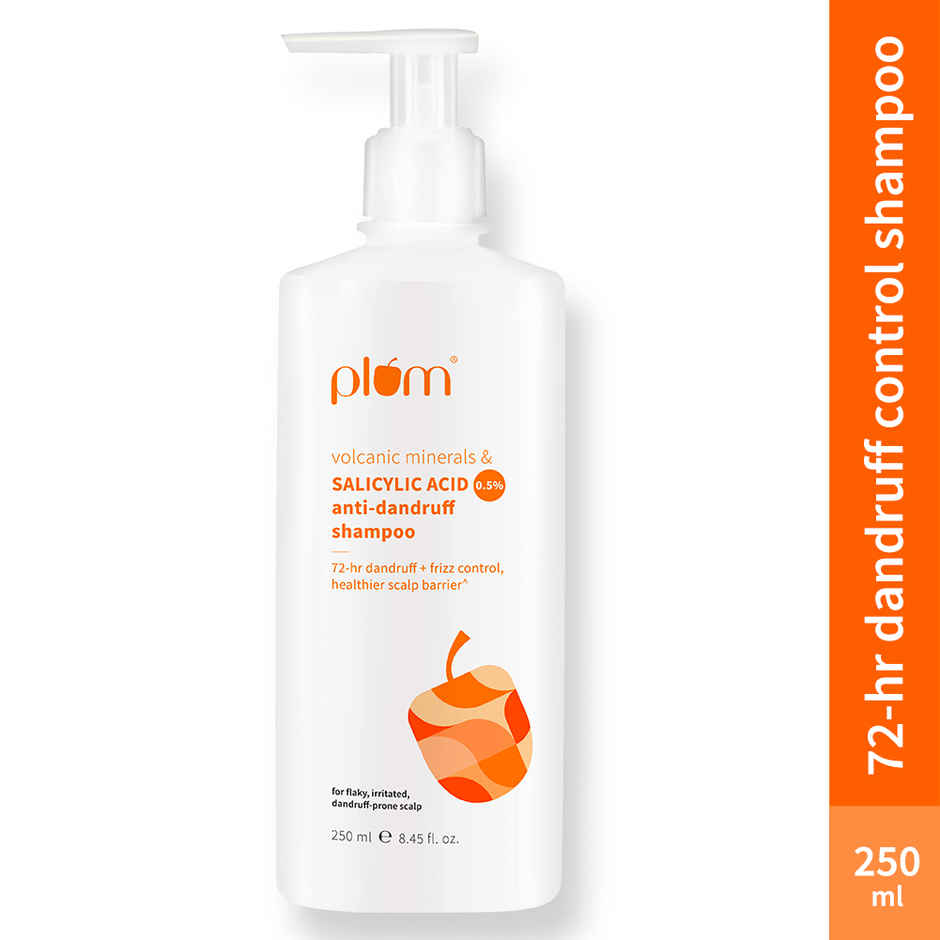Plum Anti-Dandruff Shampoo with Volcanic Minerals & 0.5% Salicylic Acid