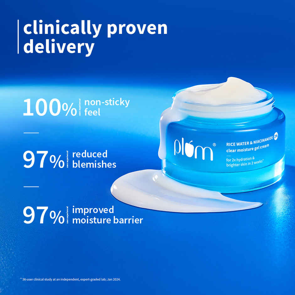 Plum Rice Water & Niacinamide 2% Clear Moisture Gel Cream