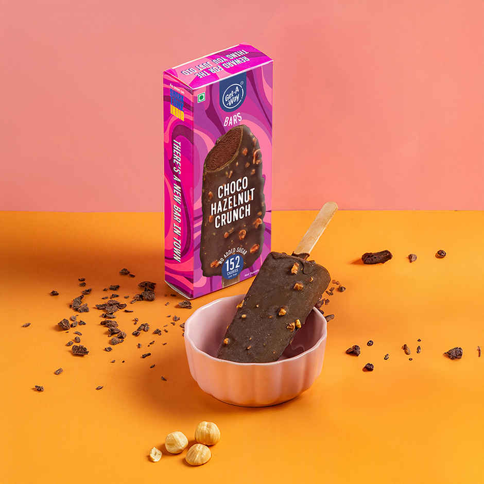 Get-A-Way Choco Hazelnut Crunch Ice Cream Stick | Zero Added Sugar