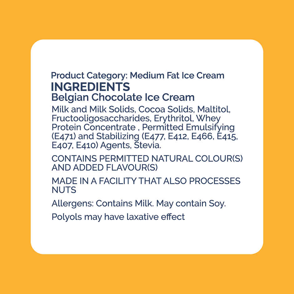 Get-A-Way Belgian Chocolate High Protein Ice Cream Cup | Zero Added Sugar