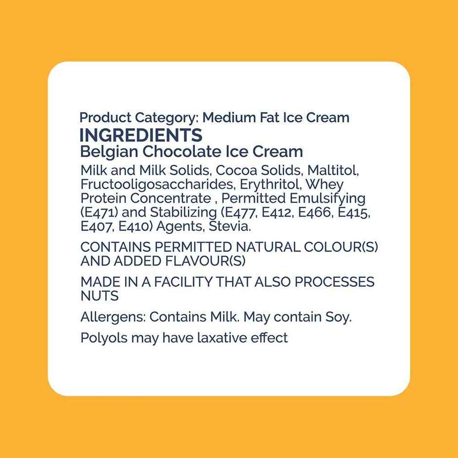 Get-A-Way Belgian Chocolate High Protein Ice Cream Cup | Zero Added Sugar
