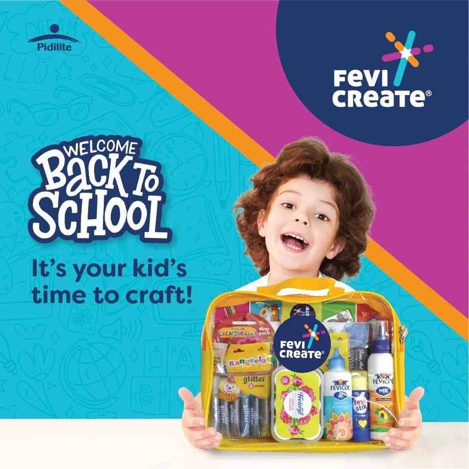 Fevicreate Craft Kit with Transparent Backpack | Birthday Return Gifts for Kids
