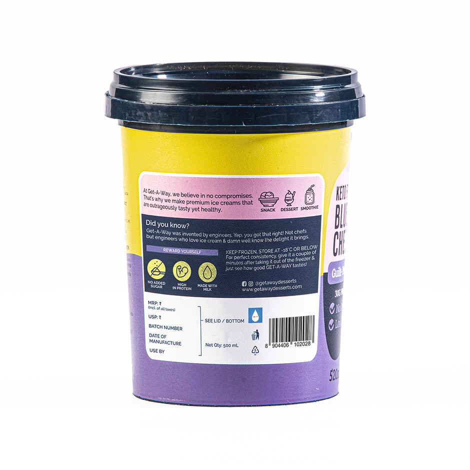 Get-A-Way Blueberry Cheesecake Ice Cream Tub