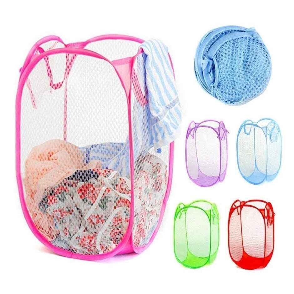 Perpetual Laundry Basket Set, 30L, Multi-Colour, Pack of 2 for Clothes Storage