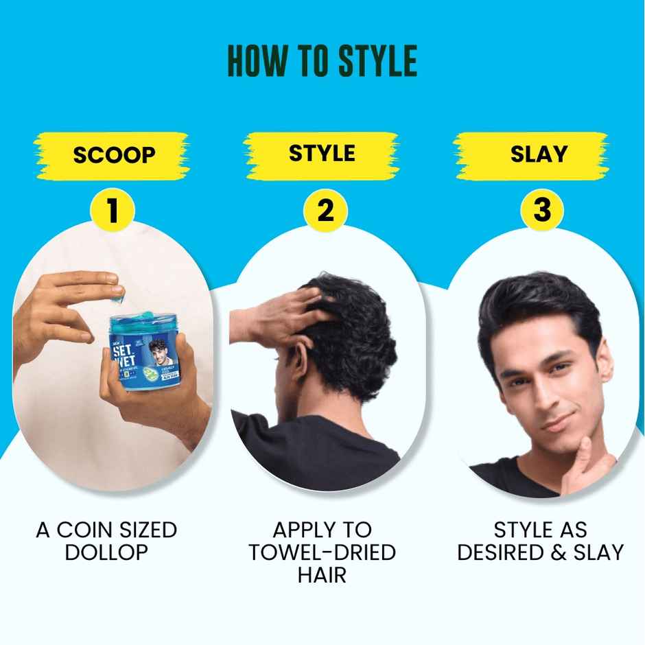 Set Wet Hair Gel Cool Hold