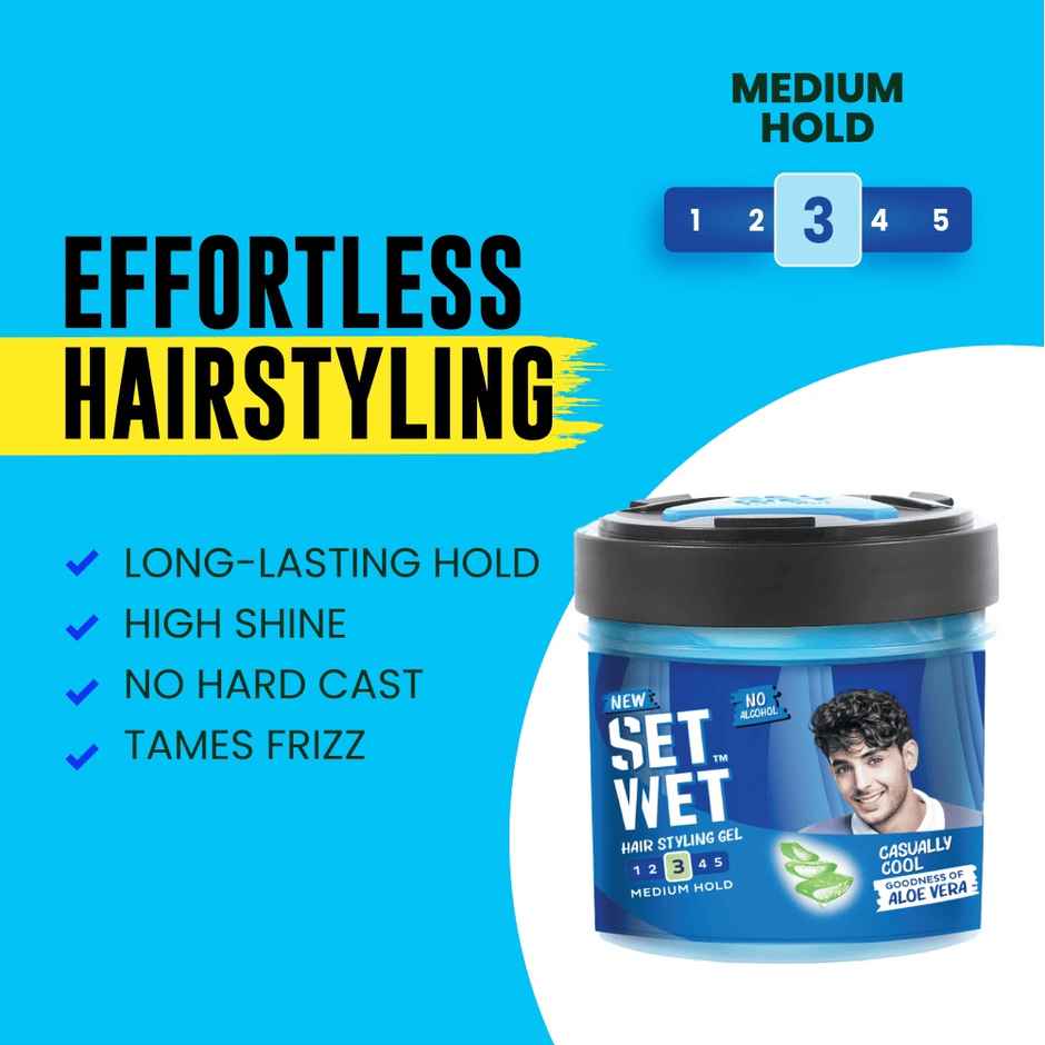 Set Wet Hair Gel Cool Hold