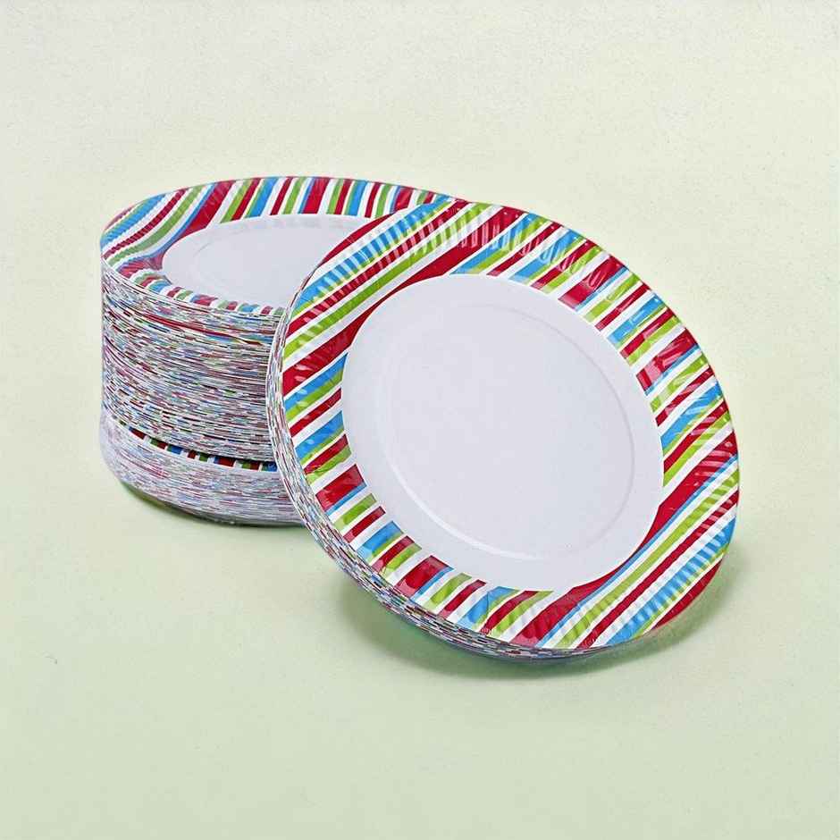 Origami Printed Disposable Plates | 23cm/9 Inch