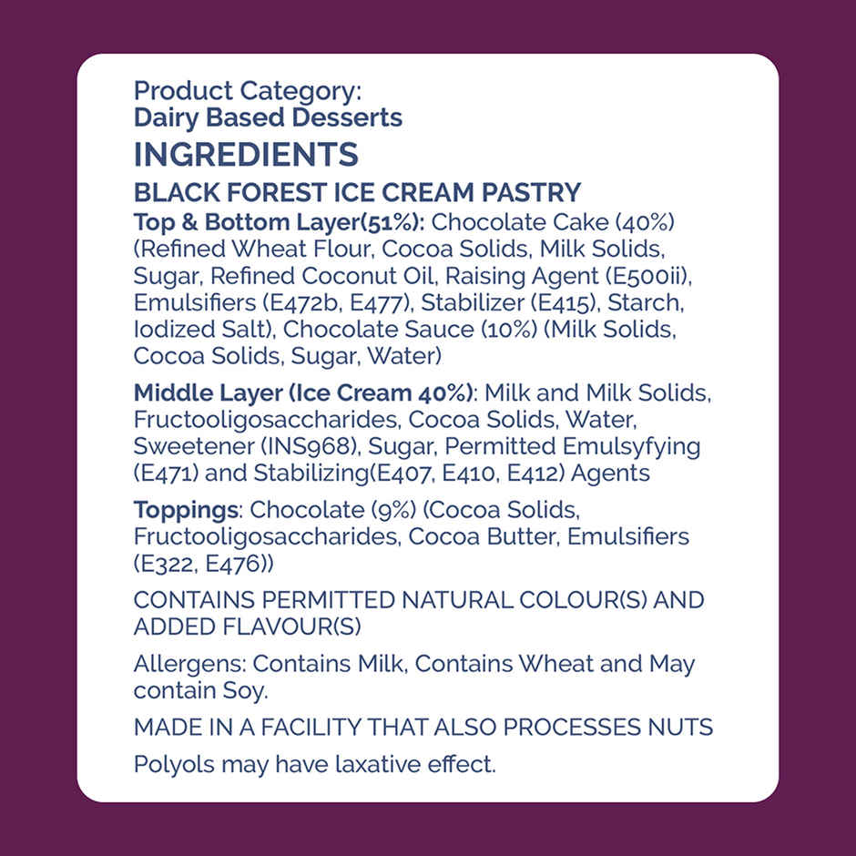 Get-A-Way Black Forest Ice Cream Pastry Combo