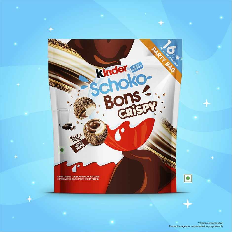 Kinder Schoko-Bons Crispy | Chocolate | Milky & Cocoa Filling