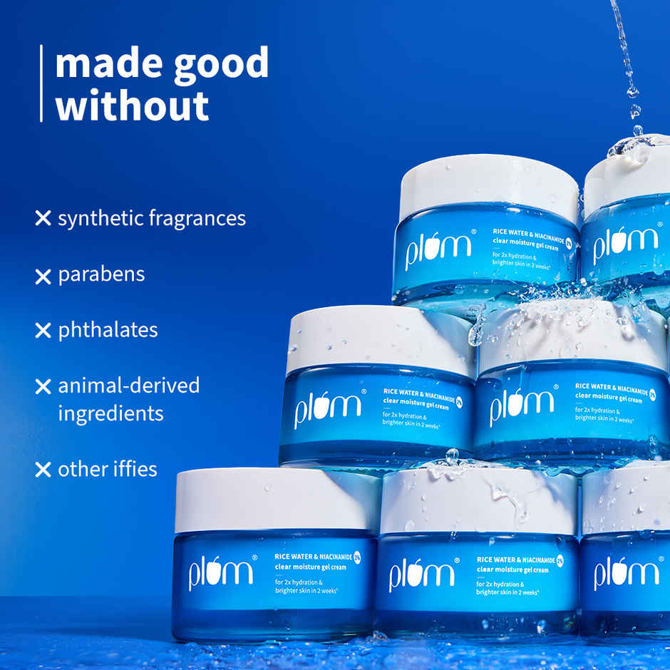 Plum Rice Water & Niacinamide 2% Clear Moisture Gel Cream