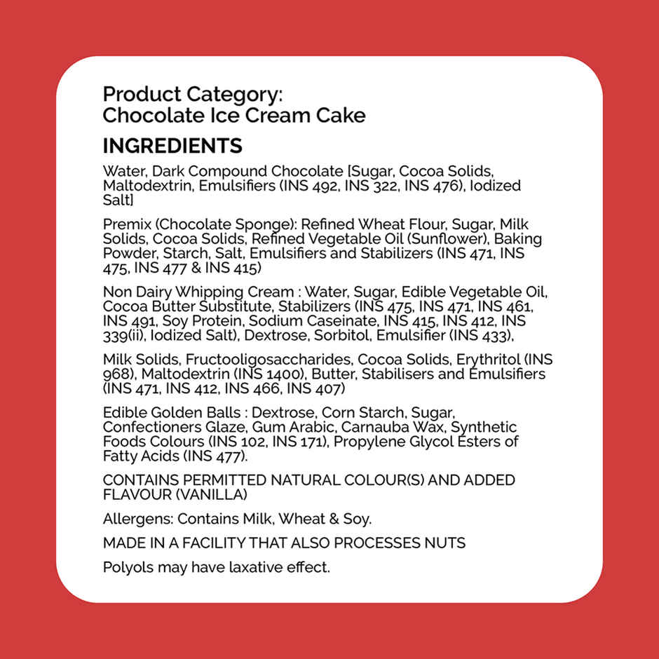 Get-A-Way Triple Chocolate Ice Cream Cake