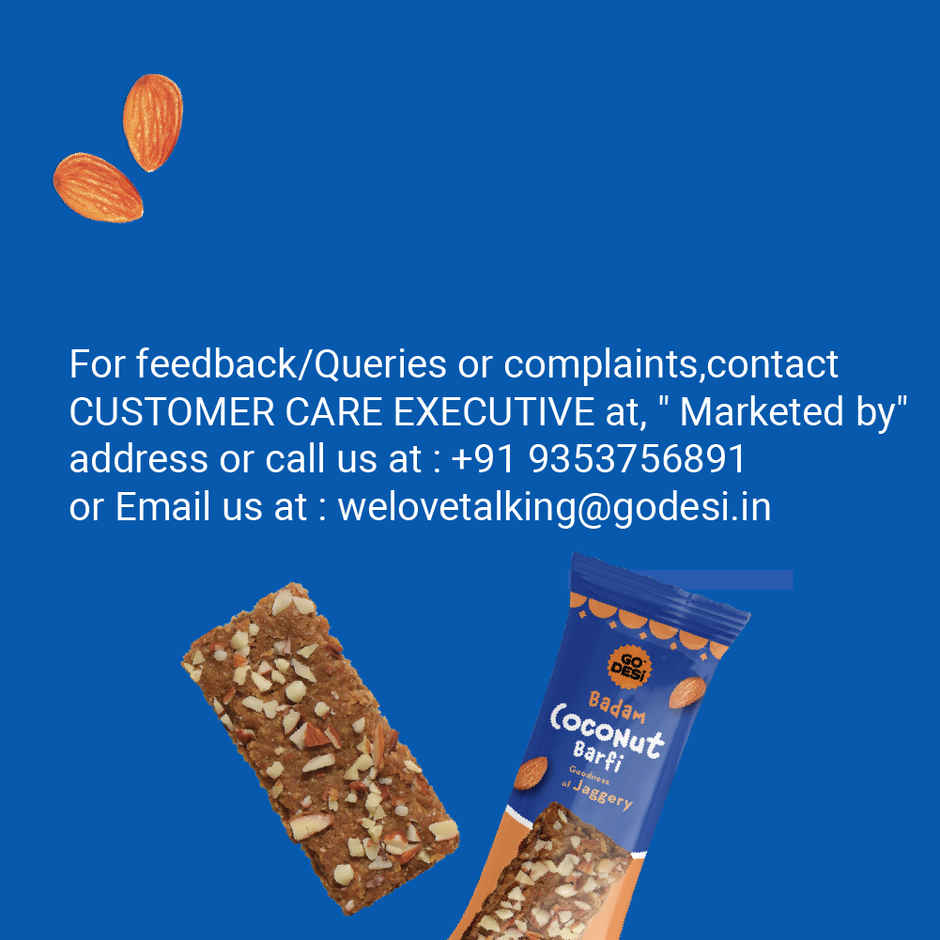 Badam Coconut Barfi, 8 Pcs | Burfi | Sweets | By GO DESi Combo