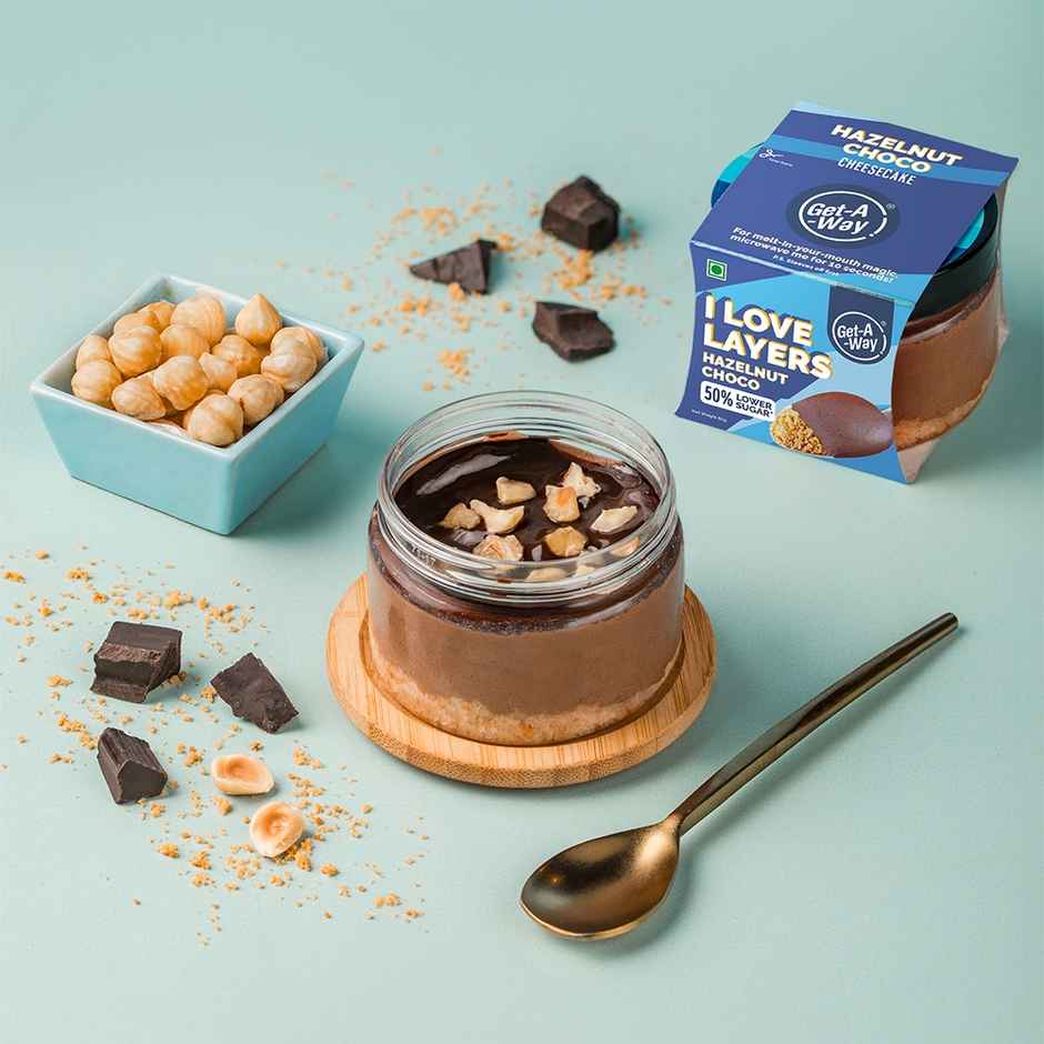 Get-A-Way Hazelnut Choco Cheesecake Jar | Ready-to-Enjoy Dessert