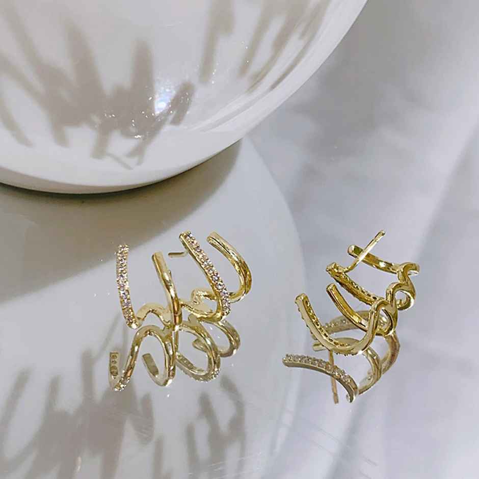 Shining Diva Fashion Latest Stylish Ear Cuff Earrings for Women and Girls | 14980er