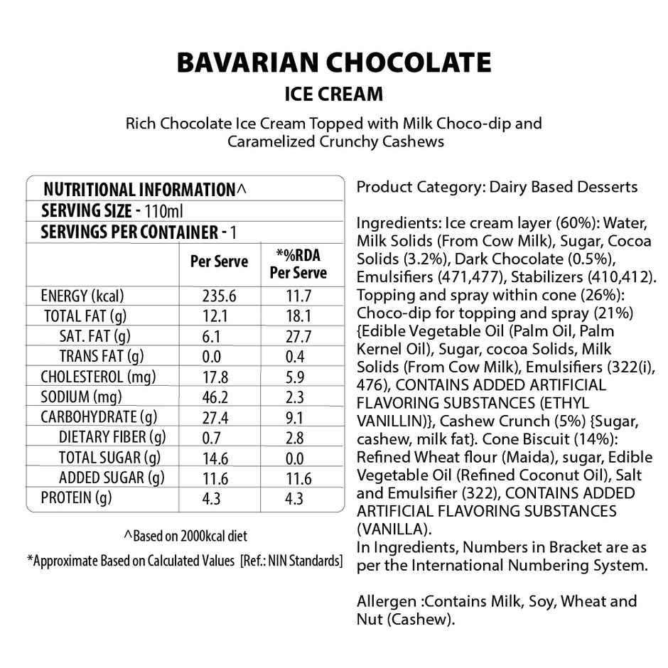 Baskin Robbins Bavarian Chocolate Ice Cream Cone