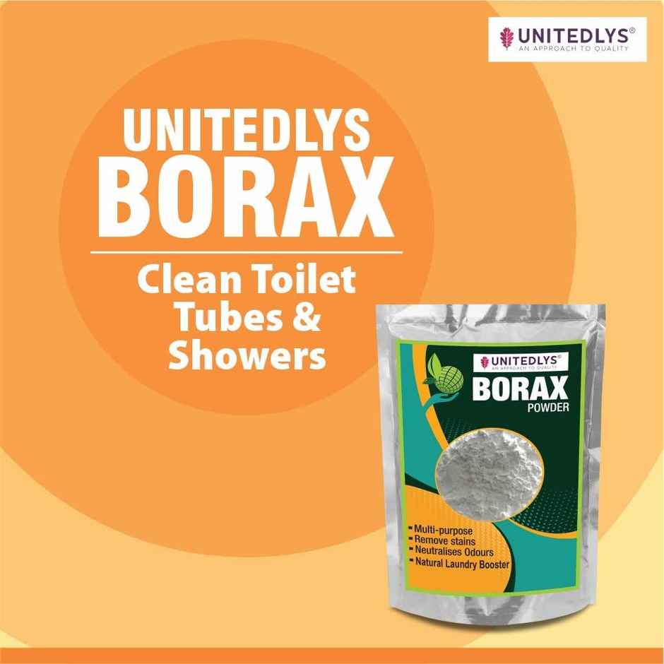 Unitedlys Borax Powder for Washing Clothes - 380 g | Whitening & Cleaning Suhaga Powder