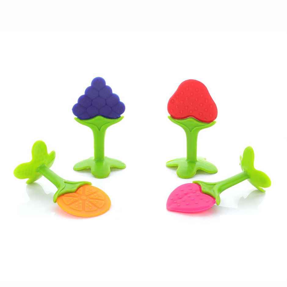Aditi Toys Baby Silicone Teether For Kids Above 3 Months - Assorted