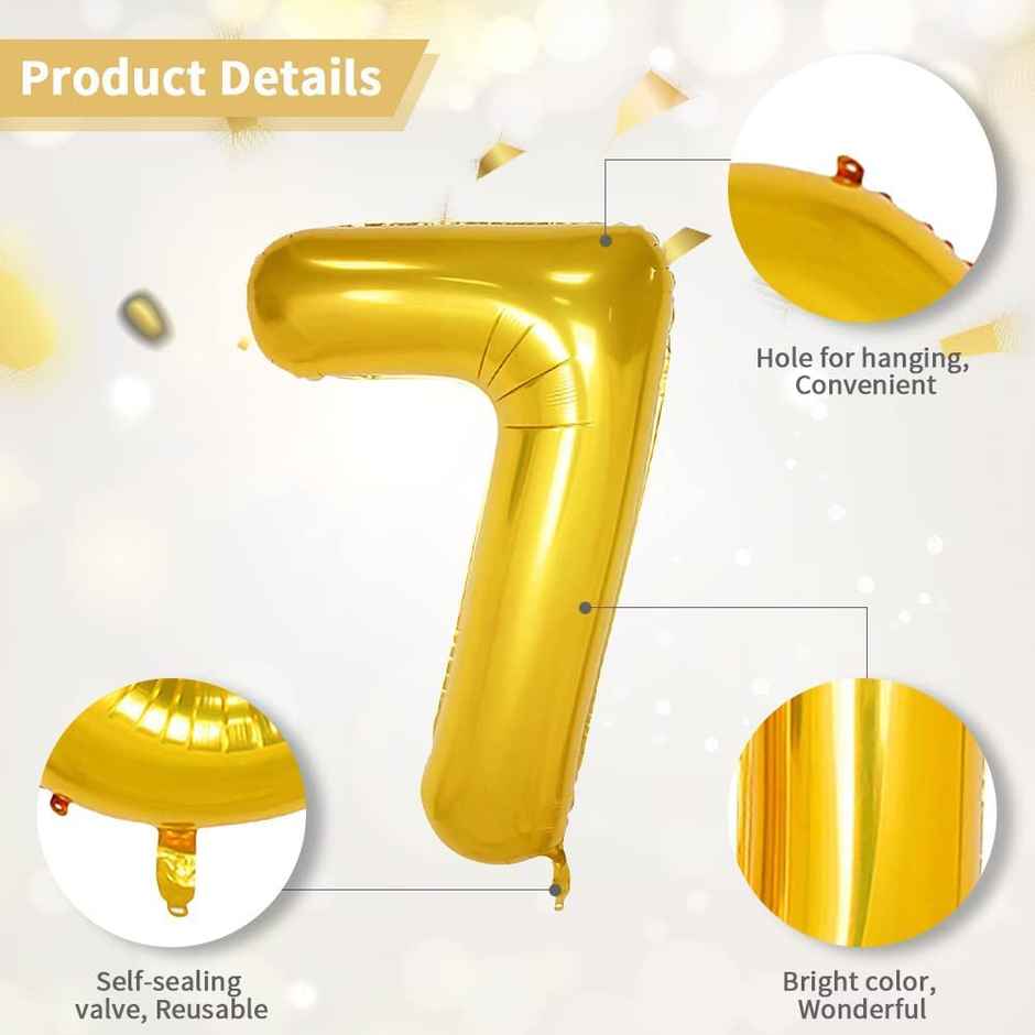 Let's Vybe Foil Balloon Number 7