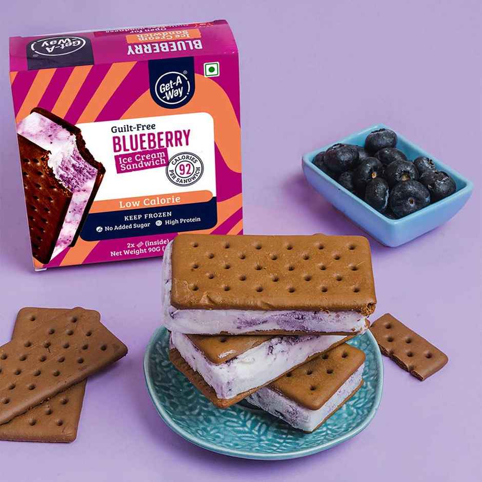 Get-A-Way Blueberry Ice cream sandwich (Pack of 2)