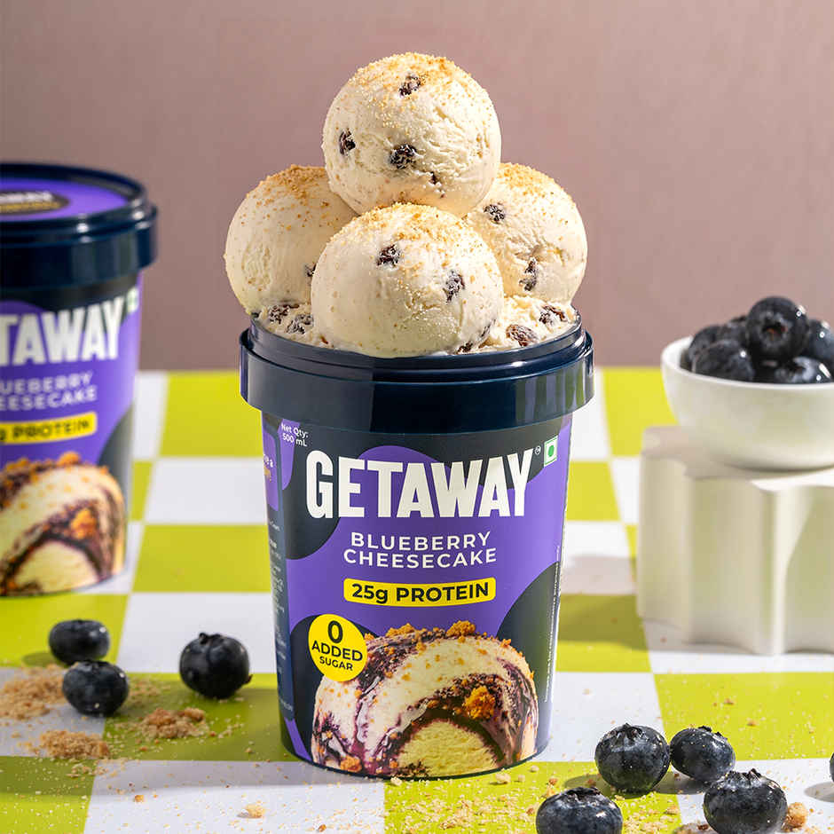 Get-A-Way Blueberry Cheesecake Ice Cream Tub | Zero Added Sugar