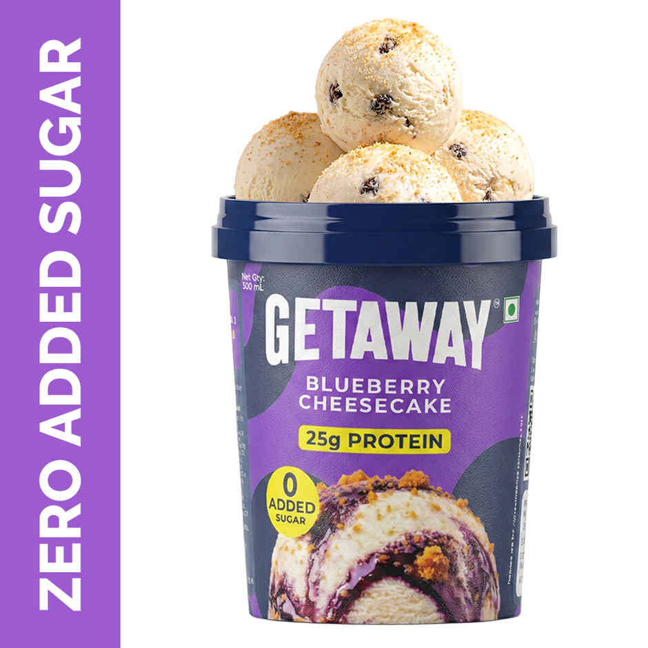 Get-A-Way Blueberry Cheesecake Ice Cream Tub | Zero Added Sugar