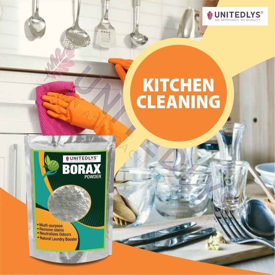 Unitedlys Borax Powder for Washing Clothes - 380 g | Whitening & Cleaning Suhaga Powder