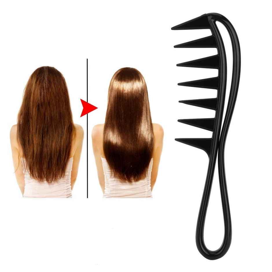 Bronson Professional Shower Detangler Hair Comb With Wide Tooth For Curly & Wavy Hair