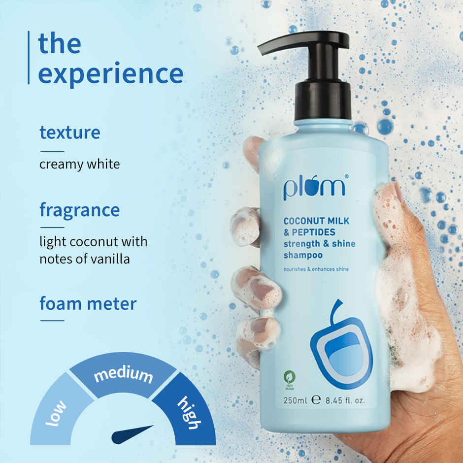 Plum Coconut Milk & Peptides Strength & Shine Shampoo