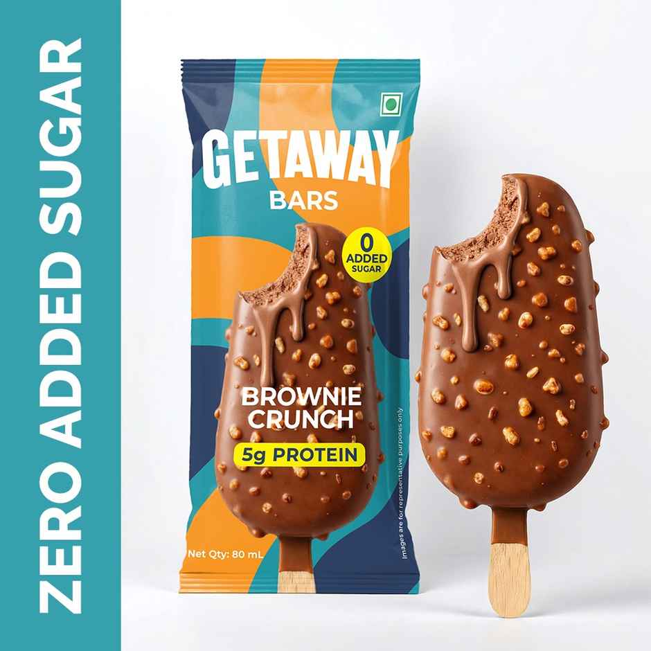 Get-A-Way Brownie Crunch Ice Cream Stick | Zero Added Sugar | 5g Protein