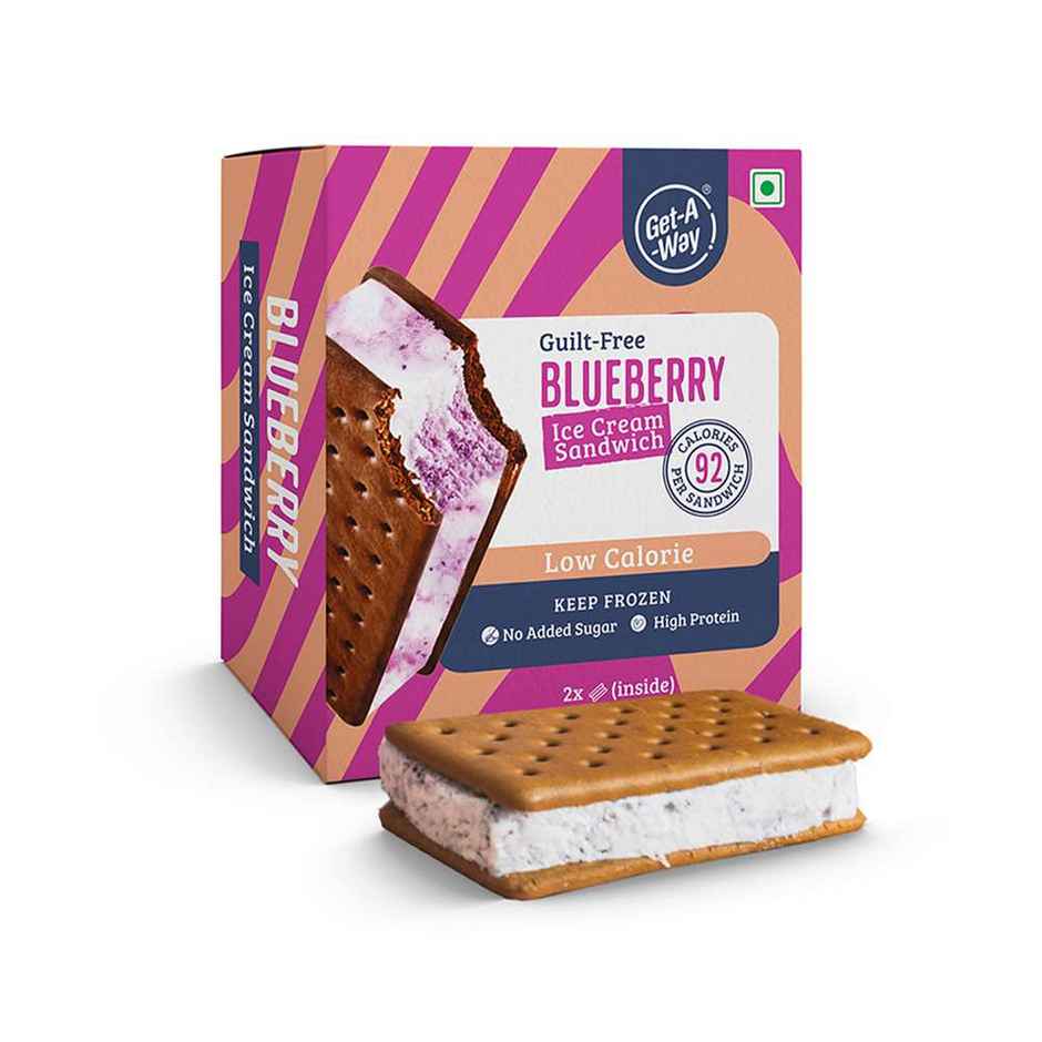 Get-A-Way Blueberry Ice cream sandwich (Pack of 2)