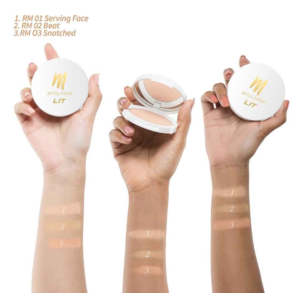 Myglamm Lit Radiant Matte Compact-Serving Face