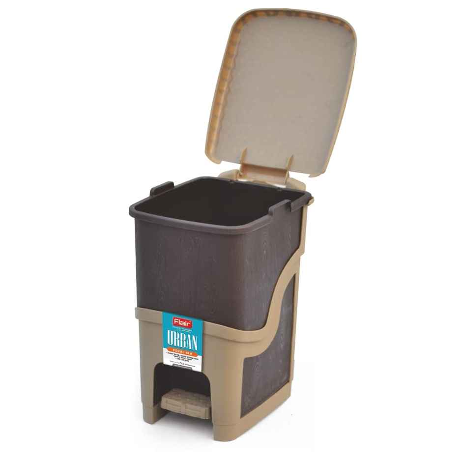 Flair Urban Pedal Bin - 9.5 L (Brown)