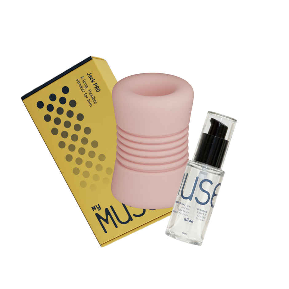 MyMuse JackPro Personal Massager and Glide Lubricant Combo