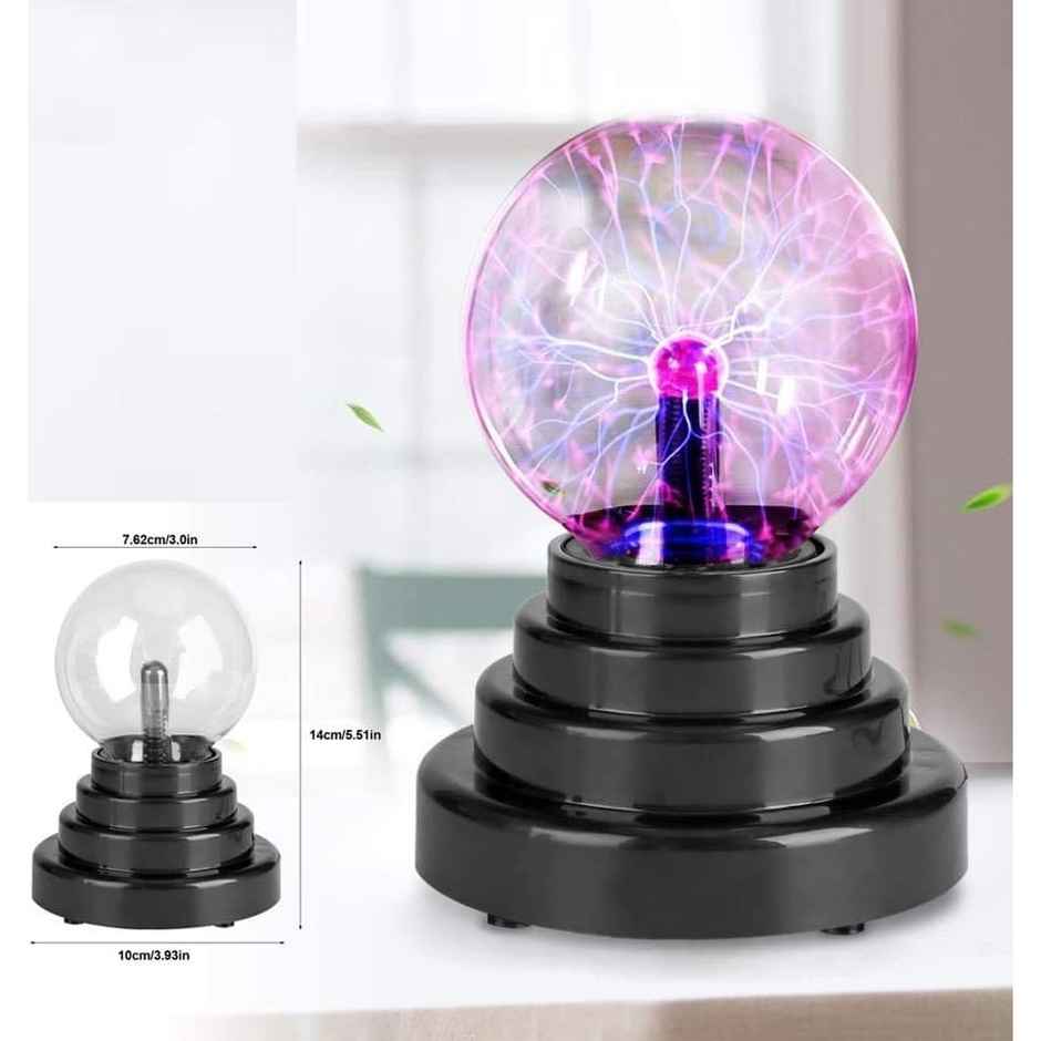 Hashwow Modern Adjustable Rechargeable Led Plasma Table Lamp (Black)