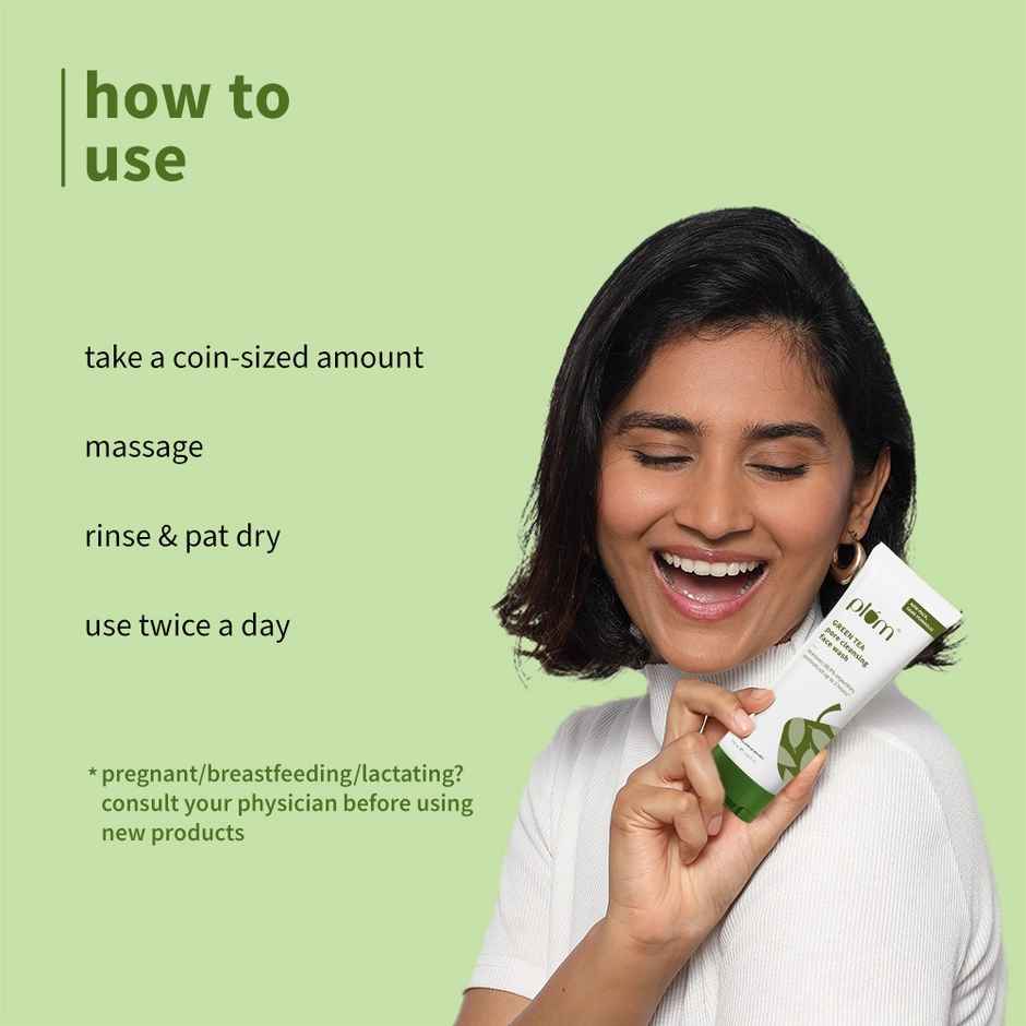 Plum Green Tea Pore Cleansing Face Wash Acne Face Wash Oily Skin| Bright Clear Skin Soap-Free| Combo