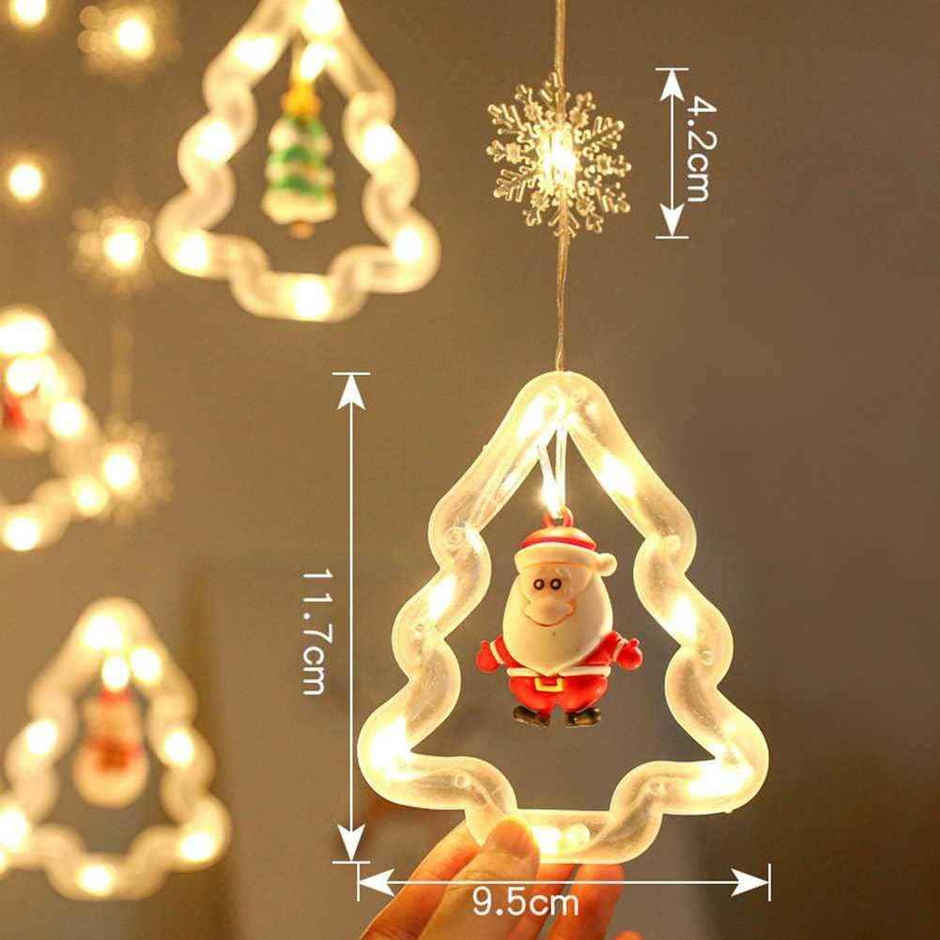 Quace Christmas Tree LED Decorative Lights - Warm White | Curtain Light