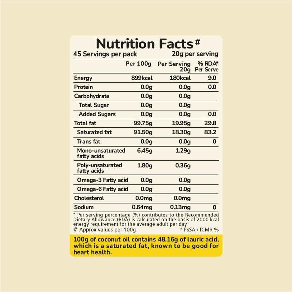 Akshayakalpa Organic Coconut Cold Pressed Oil (Nariyal Oil)