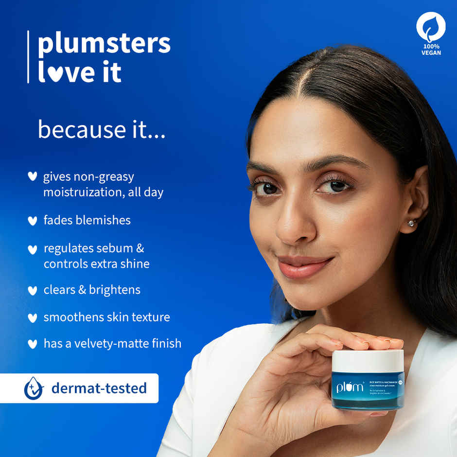 Plum Rice Water & Niacinamide 2% Clear Moisture Gel Cream