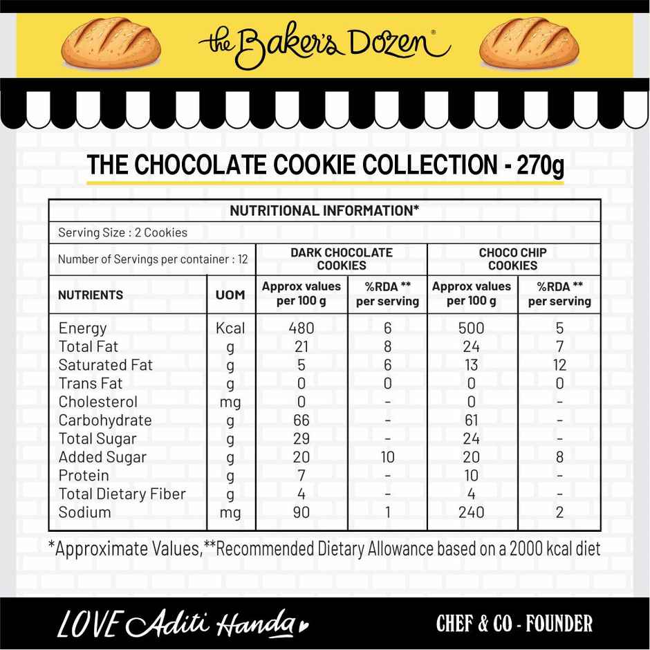 The Baker's Dozen Chocolate Cookie Collection | Diwali Gift Hamper | Chocolate Cookie Hamper