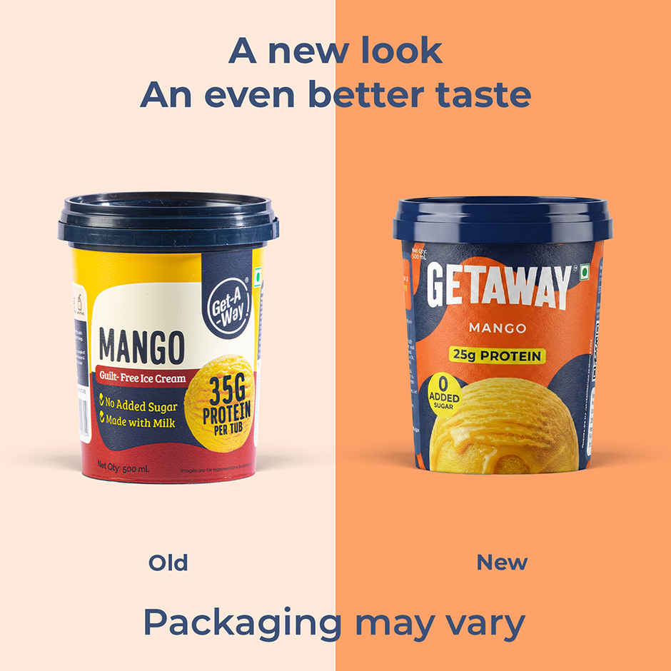 Get-A-Way Mango Ice Cream Tub