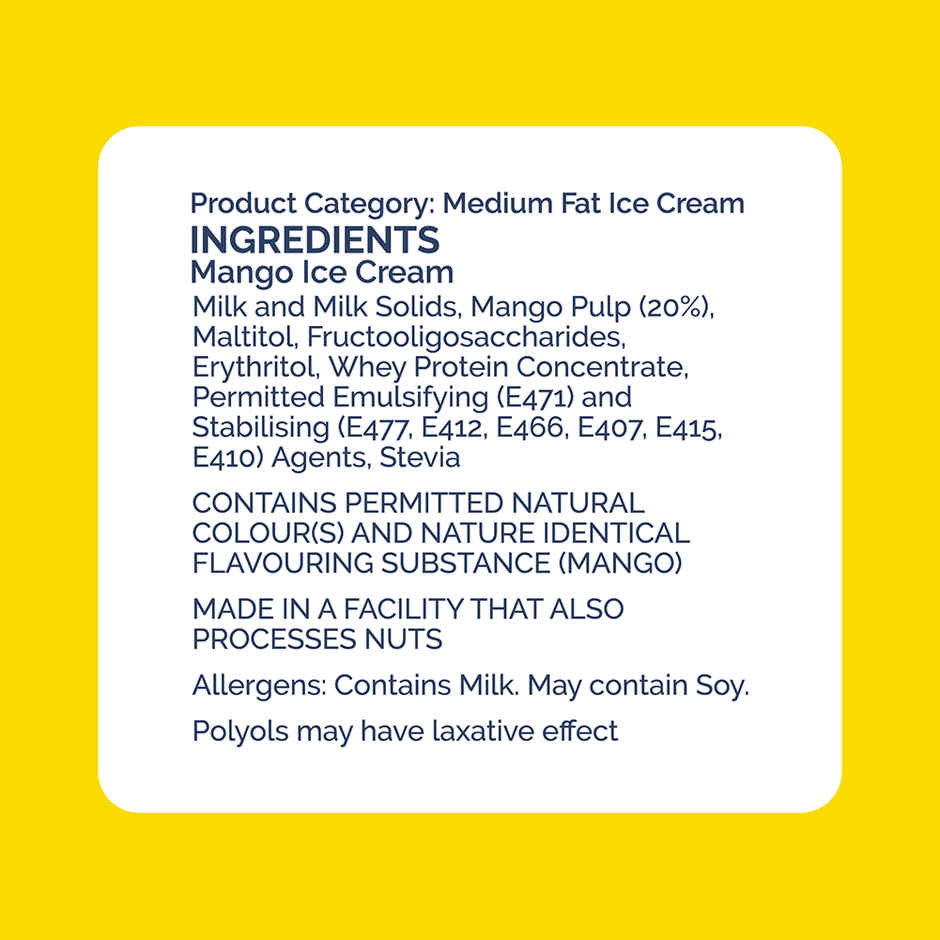Get-A-Way Mango Ice Cream Tub